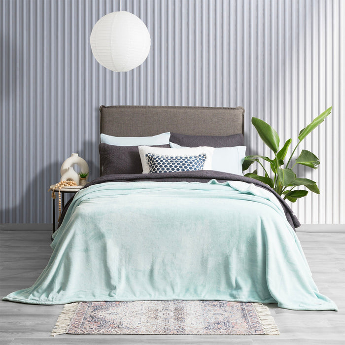 Plush Velvet Blanket Blue