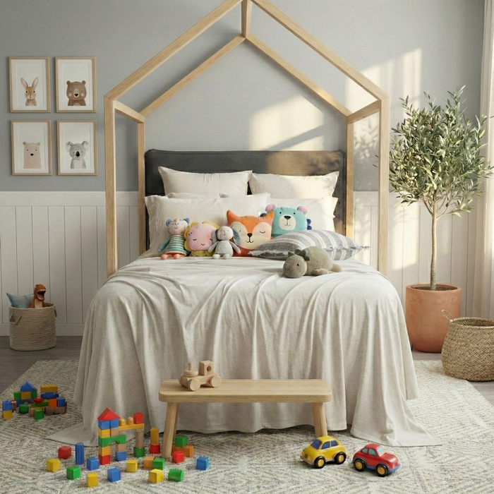 Kids Jersey Sheet Set Organic Cotton Ecru