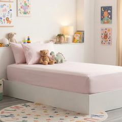 Bamboo Cotton Fitted Sheet & pillowcase Set Peach - No Flat Sheet