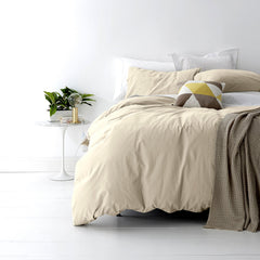 Kids Vintage Washed Quilt Cover Set Stone