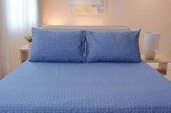 Dot Matrix Pure Cotton Fitted Sheet Combo