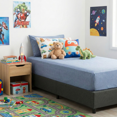 Kids Organic Jersey Fitted Sheet Ink