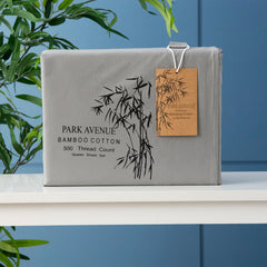 Kids Bamboo Cotton sheets 500 TC set Charcoal