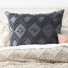 Medallion Vintage Tufted Quilt Cover Blue
