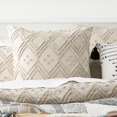 Medallion Vintage Tufted Quilt Cover Stone