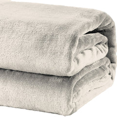 Mink Blanket Acrylic Queen/King Taupe