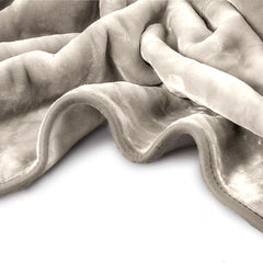 Mink Blanket Acrylic Queen/King Taupe
