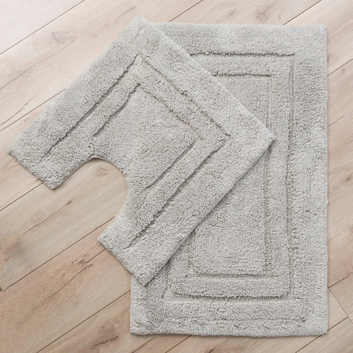 Bath Mat 2 Piece Tufted Bath Mat set Linen