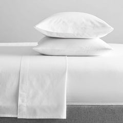 Kids Organic Cotton Sheet sets 300 Thread Count White