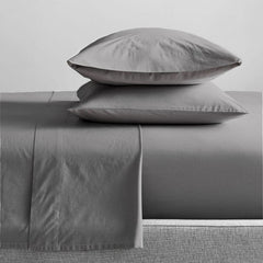 Kids Organic Cotton Sheet sets 300 Thread Count Steel Grey