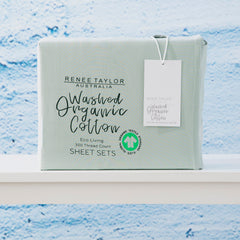 Kids Organic Cotton Sheet sets 300 Thread Count Sage