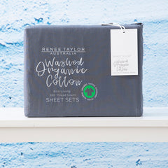 Kids Organic Cotton Sheet sets 300 Thread Count Turbulence