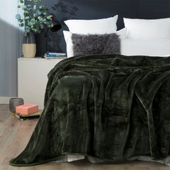 Mink blanket Acrylic Queen/King Jade