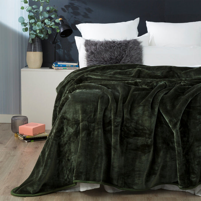 Mink blanket Acrylic Queen/King Jade
