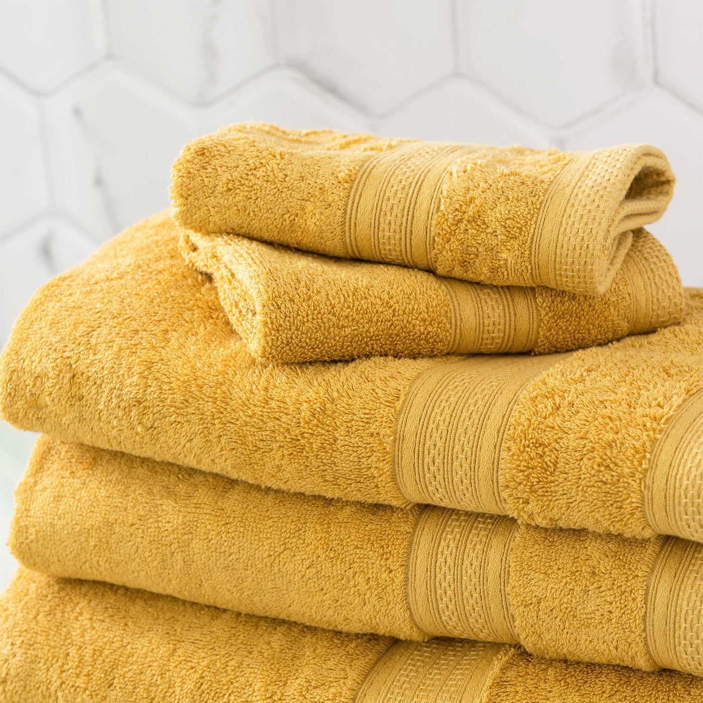 Stella Bamboo Towels Mustard