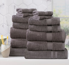 Stella Bamboo Towel Sets Charcoal
