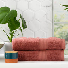 Stella Bamboo Towel Sets Brick