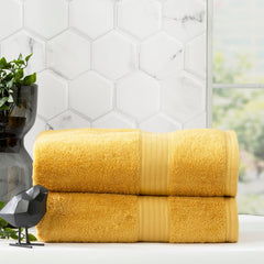 Stella Bamboo Towel Sets Mustard