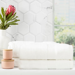 Stella Bamboo Towel Sets White
