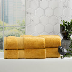 Stella Bamboo Towel Sets Mustard