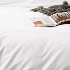 Bamboo Quilt Cover set 500 Thread count White