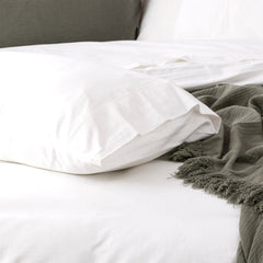 Bamboo Quilt Cover set 500 Thread count White