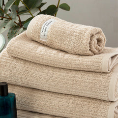 Cobblestone Ribbed Towels Stone