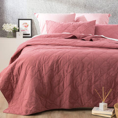 Attwood Quilted Coverlet Rose