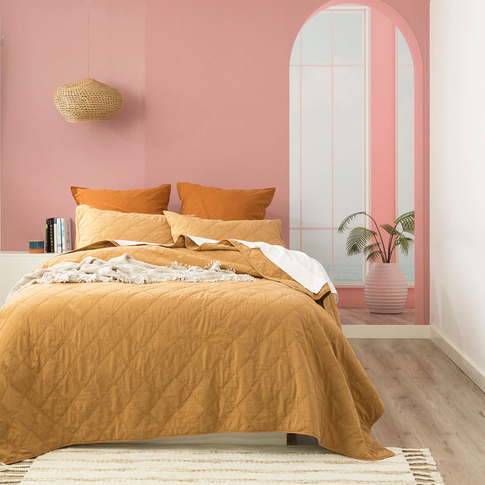 Attwood Quilted Coverlet Wood