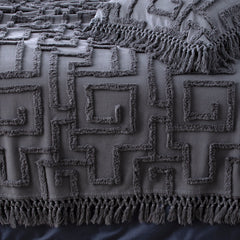 Bed Cover Riley Tufted Cotton Slate