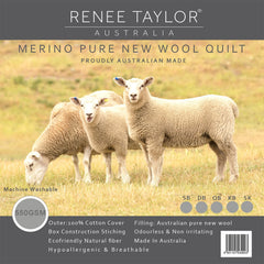 Kids Australian Pure Merino Wool Quilt 550 GSM