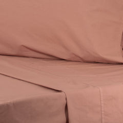 Sheet Set Helena Stone washed Redwood