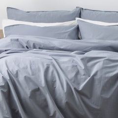 Quilt Cover Helena Stone washed Set Dusty Blue