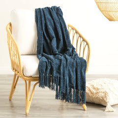 Chenille Newland Throw Opal
