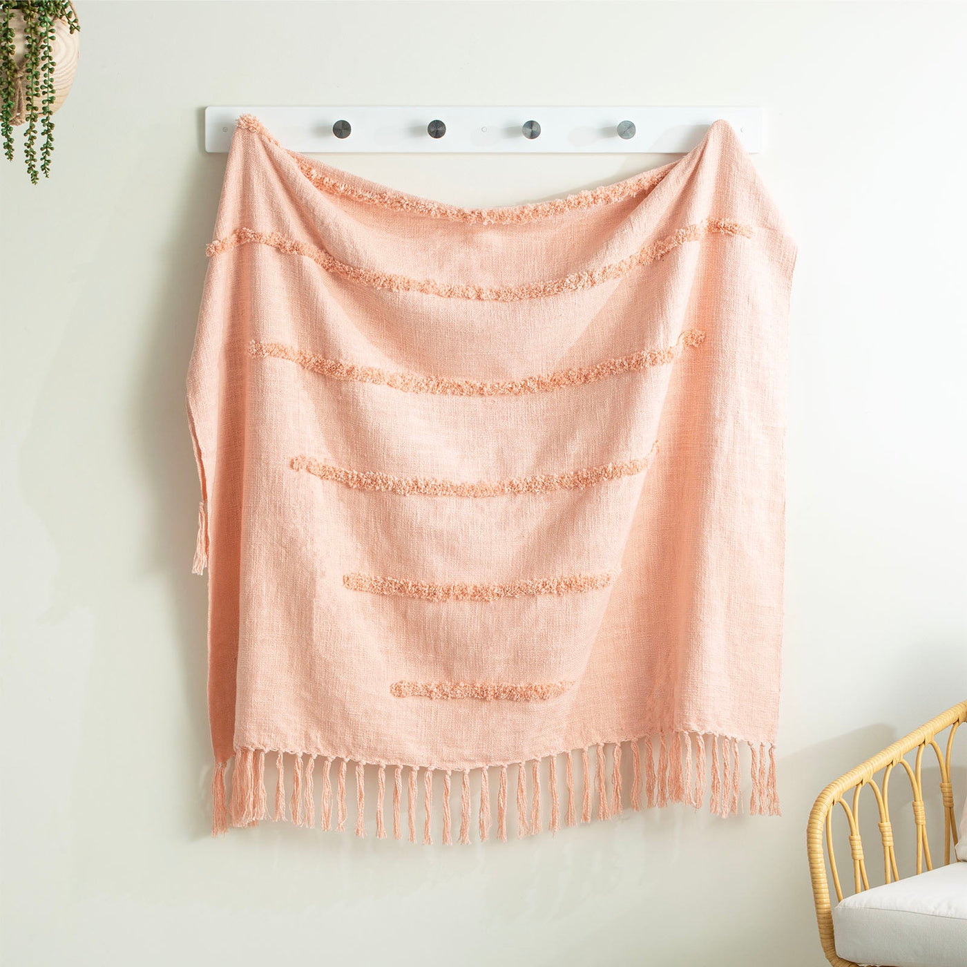 Throw Cambridge Cotton Tufted Dusky