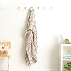 Throw Vinatge washed Textured Cotton Atlantic Tan