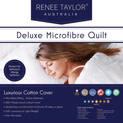 Kids Deluxe Quilt With Cotton Cover Premium Microfiber Filling