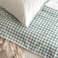 Vintage washed cotton Alison Quilt cover set Forest