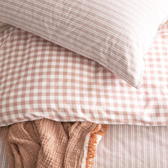 Kids Alison Quilt cover set Clay