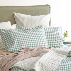 Vintage washed Alison Quilted Coverlet Set Forest