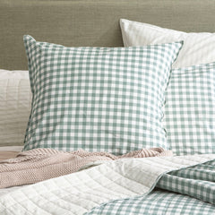 Vintage washed Alison Quilted Coverlet Set Forest