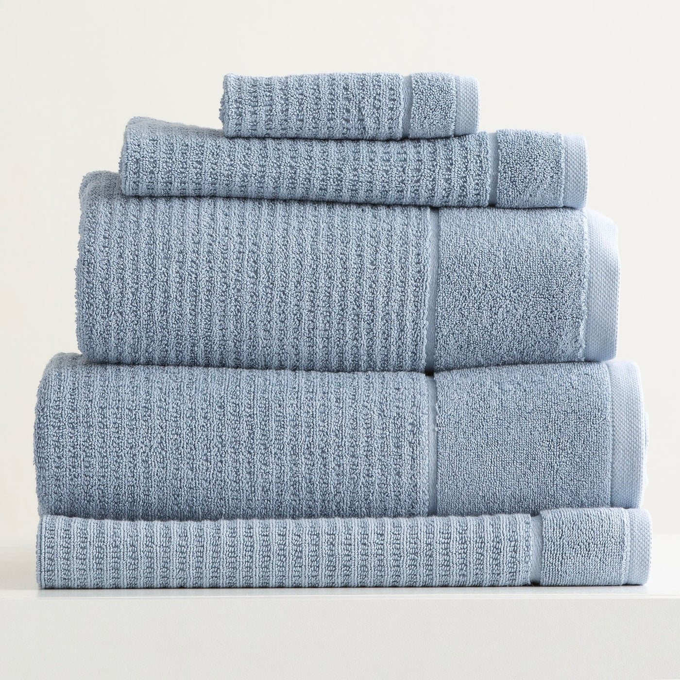 Cambridge Waffle Towels Blue Mirage