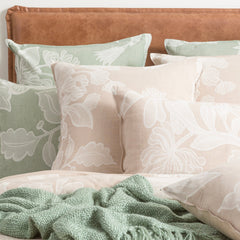 Bentley Quilt cover set Cotton Jacquard Nude