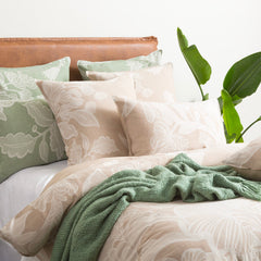Bentley Quilt cover set Cotton Jacquard Nude