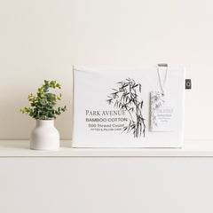 Bamboo Cotton Fitted Sheet & pillowcase Set White - No Flat Sheet