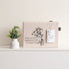 Bamboo Cotton Fitted Sheet & pillowcase Set Dove - No Flat Sheet
