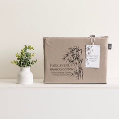 Kids Bamboo Cotton Fitted Sheet & pillowcase Set Pewter