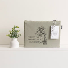 Bamboo Cotton Fitted Sheet & pillowcase Set Jade - No Flat Sheet