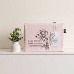 Bamboo Cotton Fitted Sheet & pillowcase Set Peach - No Flat Sheet