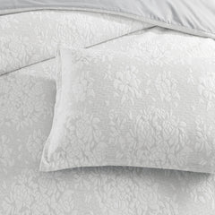 Chloe Jersey Jacquard Quil cover set Ivory